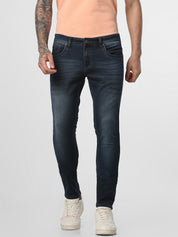 Dark Blue Mid Rise jeans