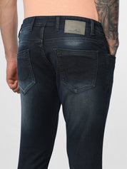 Dark Blue Mid Rise jeans