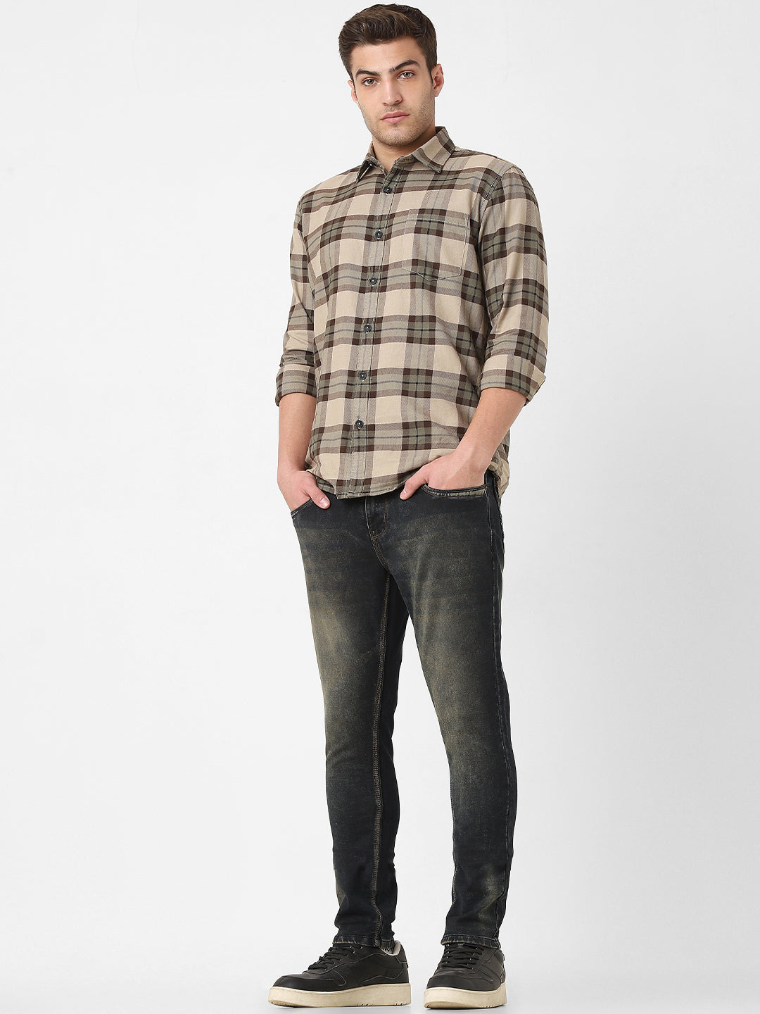 Dark Vintage Ankle Length Jeans