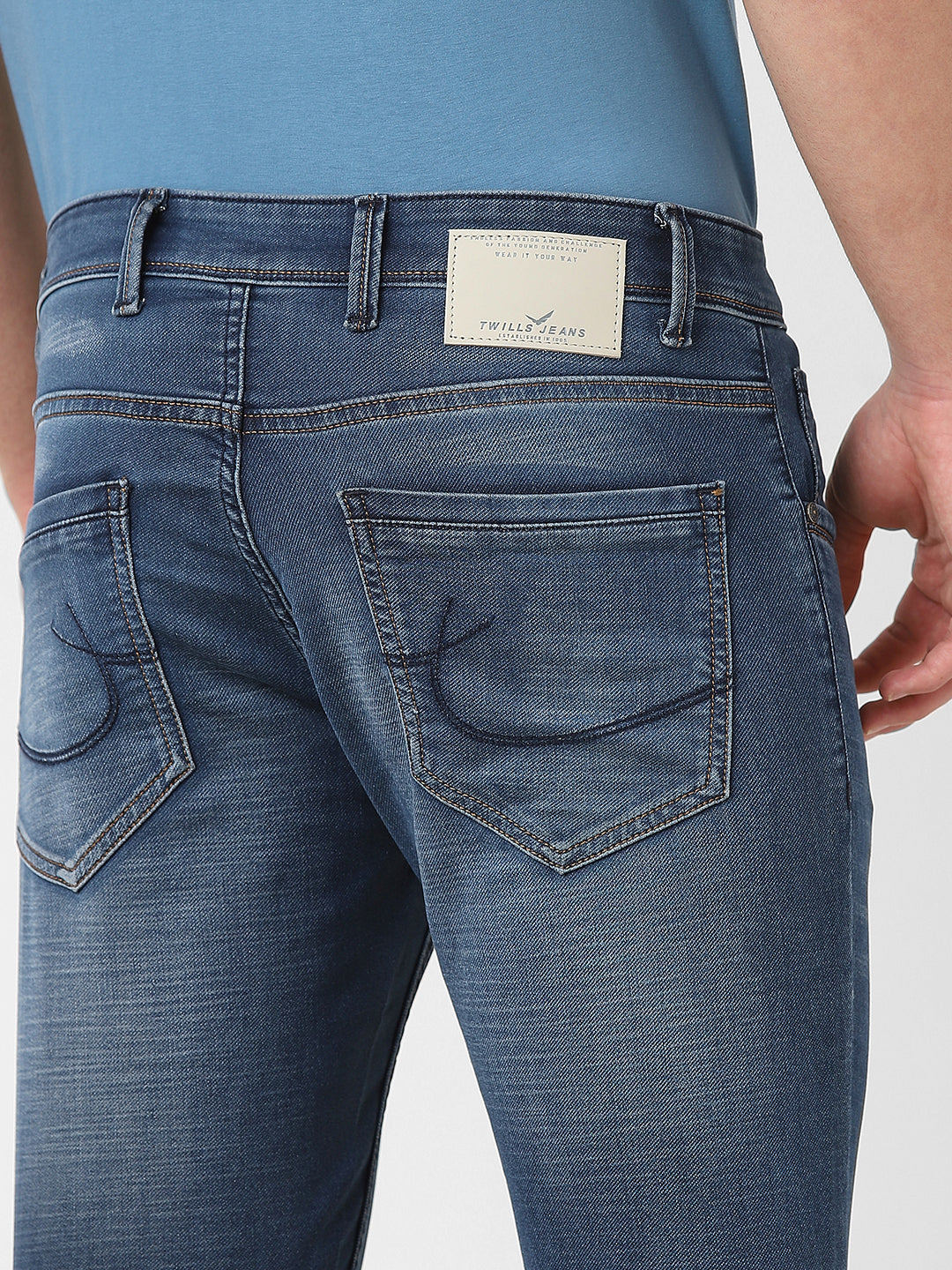 Medium Blue Washed Jeans