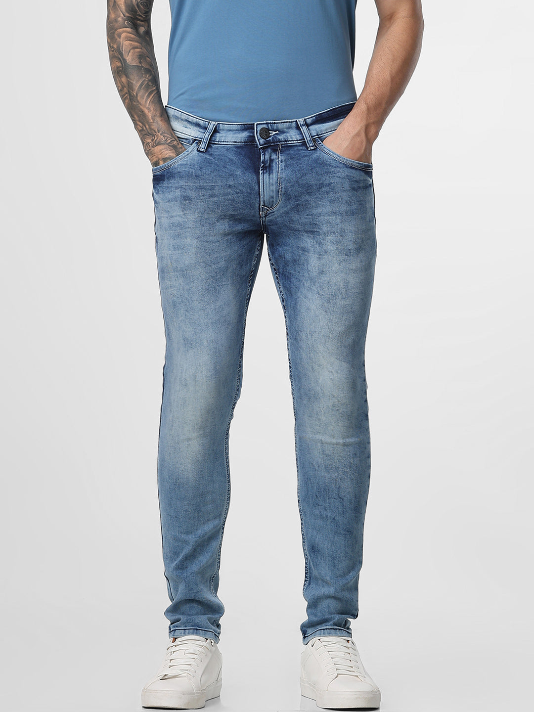 Medium Blue Ankle Length Jeans