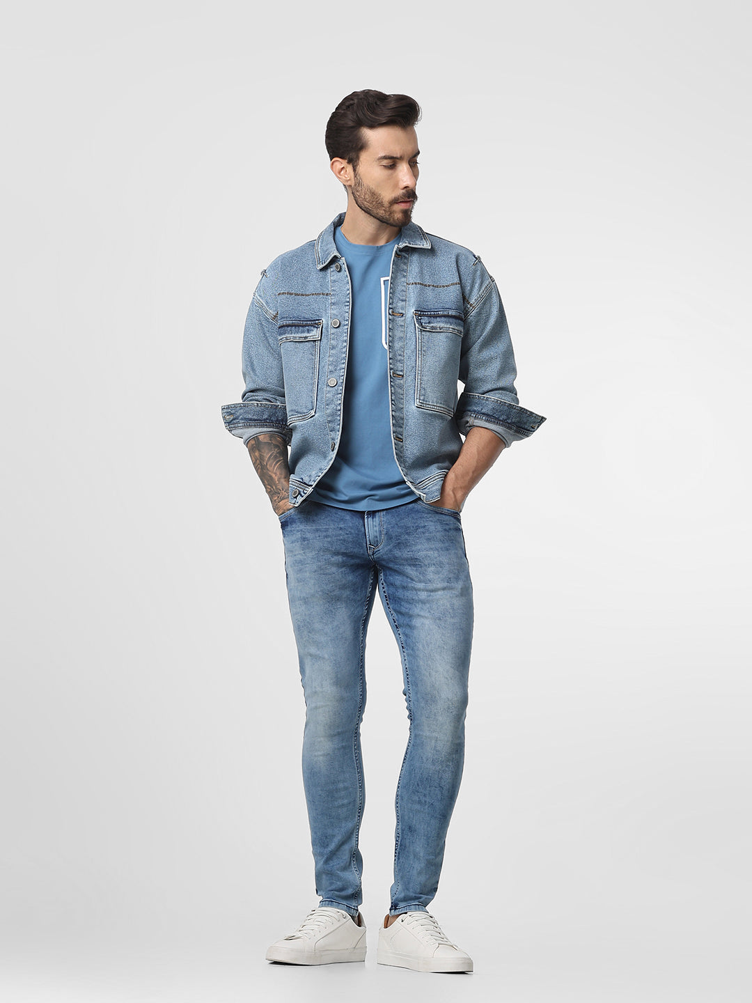 Medium Blue Ankle Length Jeans