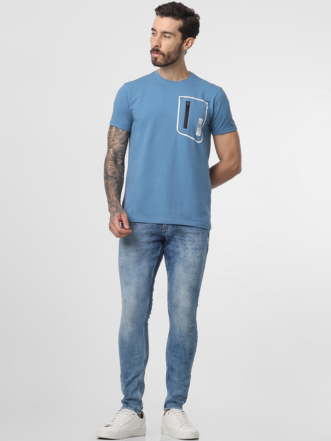 Medium Blue Ankle Length Jeans