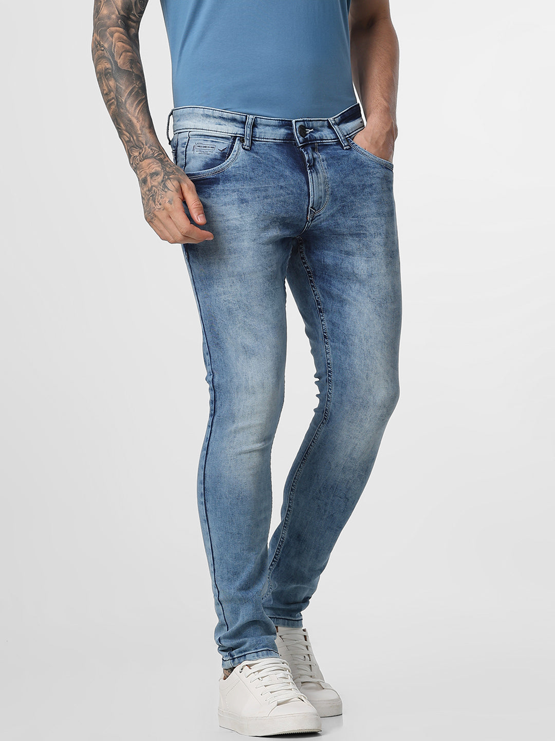 Medium Blue Ankle Length Jeans