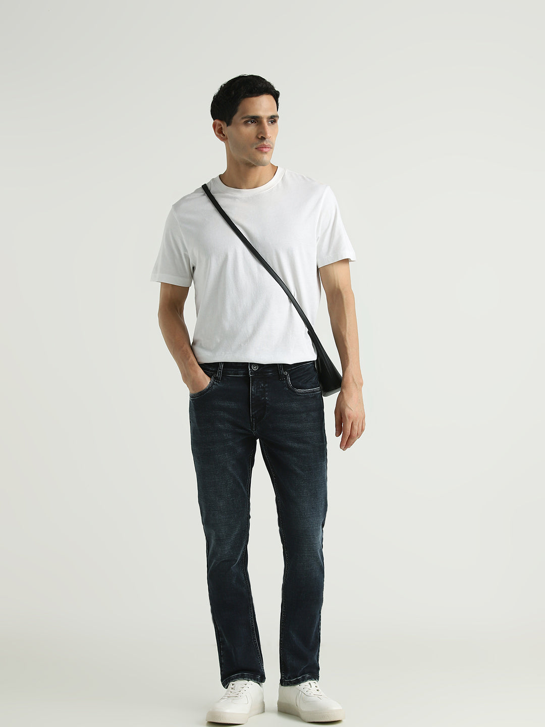 Men Dark Indigo Slim Fit Stretch Denim Jeans