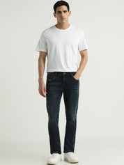 Men Dark Indigo Slim Fit Stretch Denim Jeans