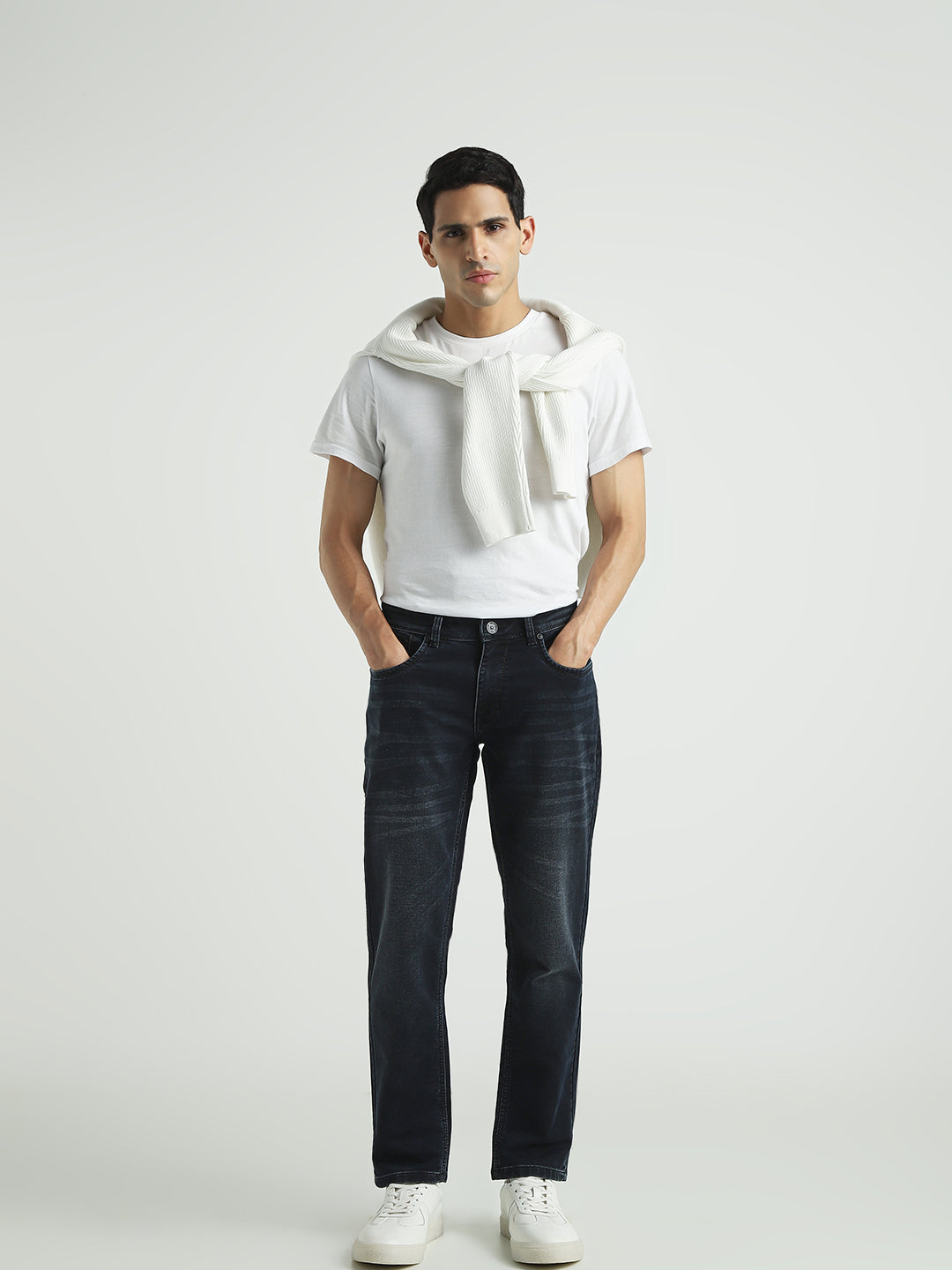 Men’s Black Straight Fit  Jeans