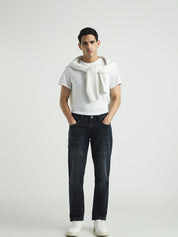 Men’s Black Straight Fit  Jeans