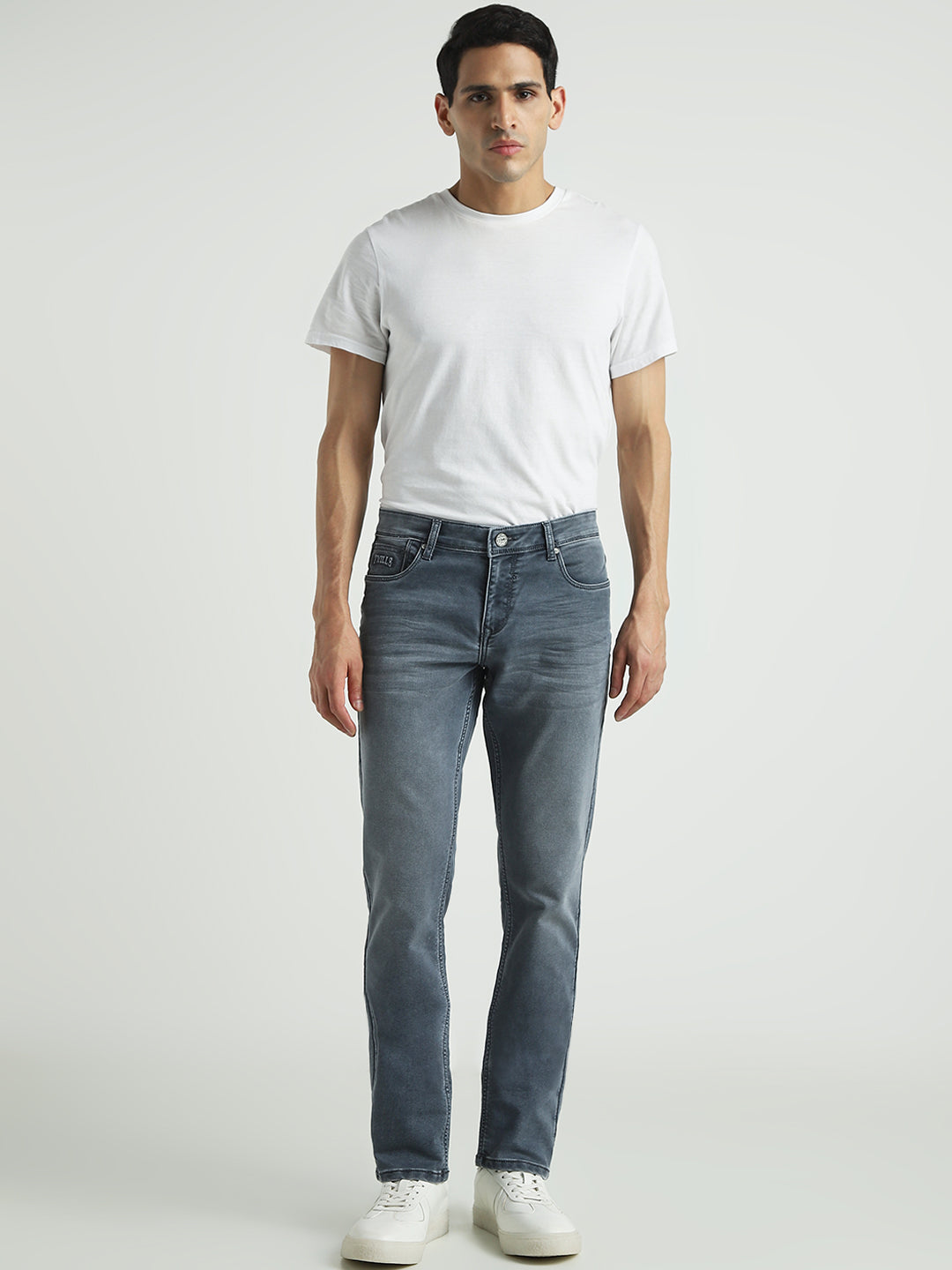 Men Light Blue Slim Fit Stretch Denim Jeans