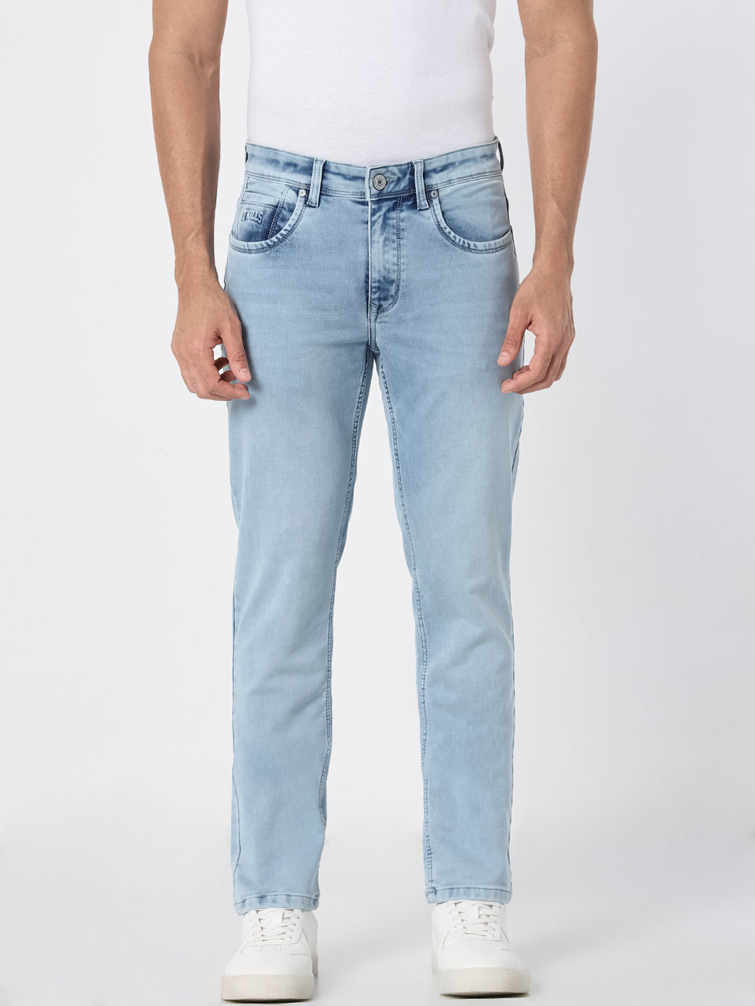 Men’s Light Blue Slim-Straight  Jeans