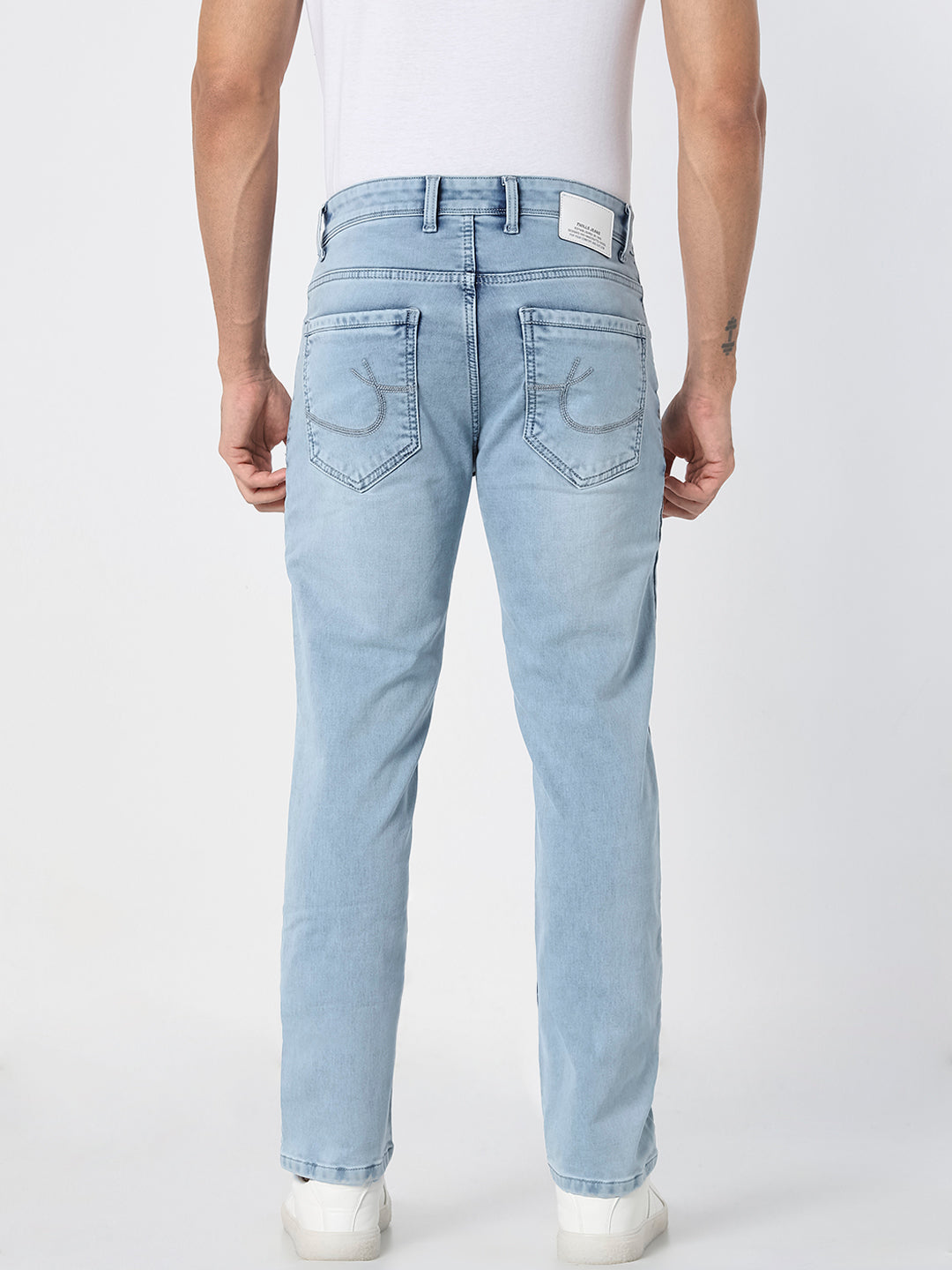 Men’s Light Blue Slim-Straight  Jeans