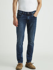 Men’s Deep Blue Slim Fit Stretch  Jeans