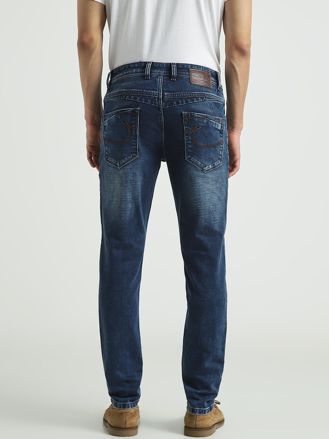 Men’s Deep Blue Slim Fit Stretch  Jeans