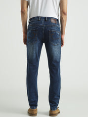 Men’s Deep Blue Slim Fit Stretch  Jeans