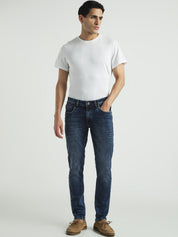 Men’s Deep Blue Slim Fit Stretch  Jeans