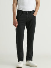 Men Jet Black Slim Fit Stretch Denim Jeans