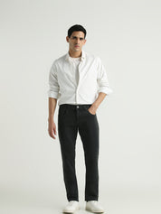 Men Jet Black Slim Fit Stretch Denim Jeans