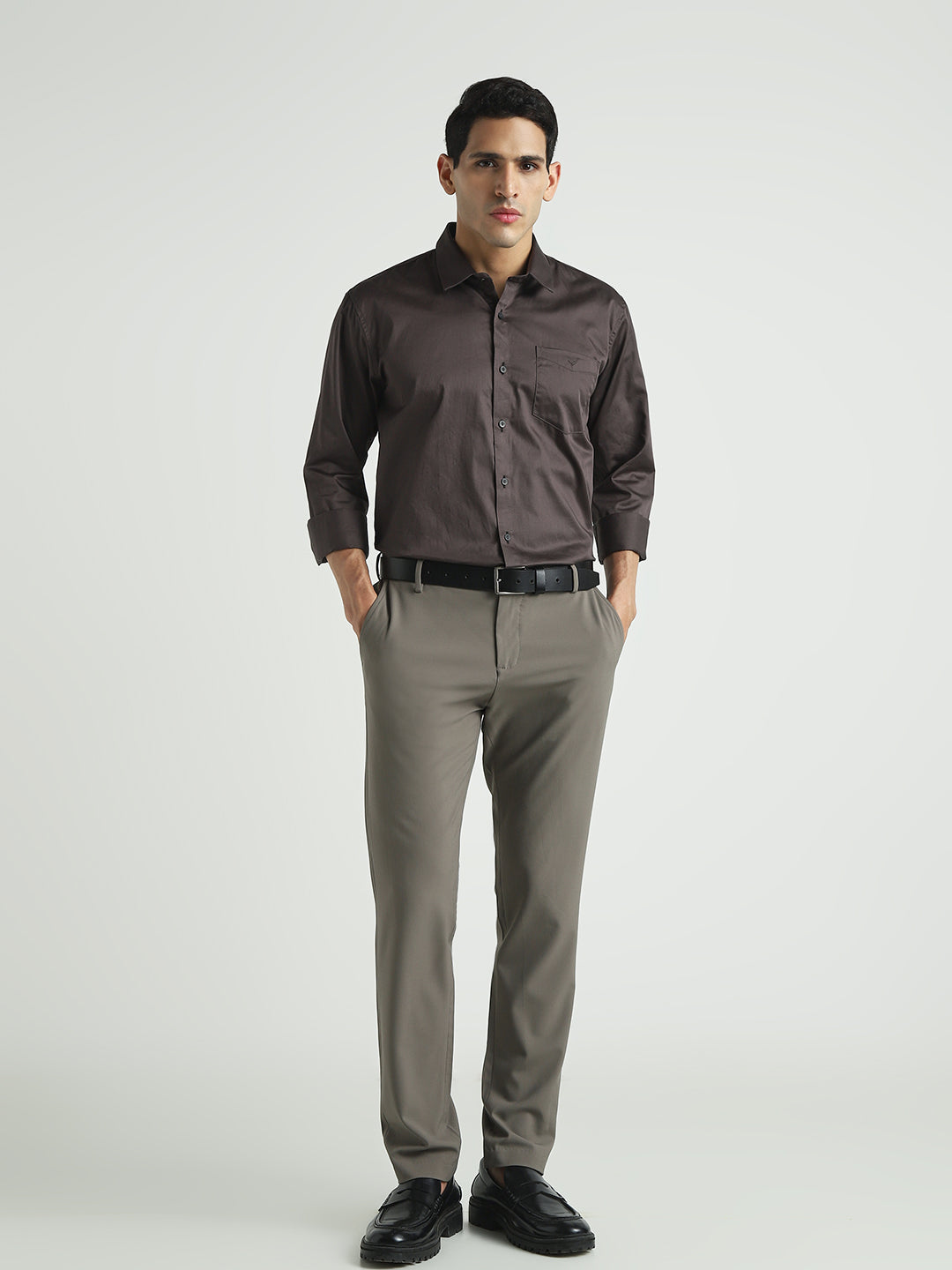 Men's Classic Brown Shirt