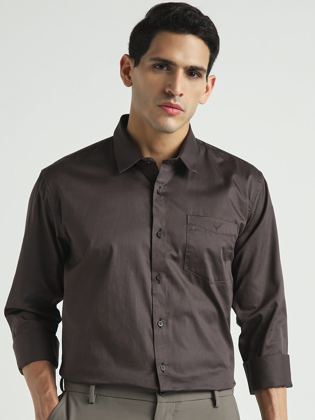 Men's Classic Brown Shirt