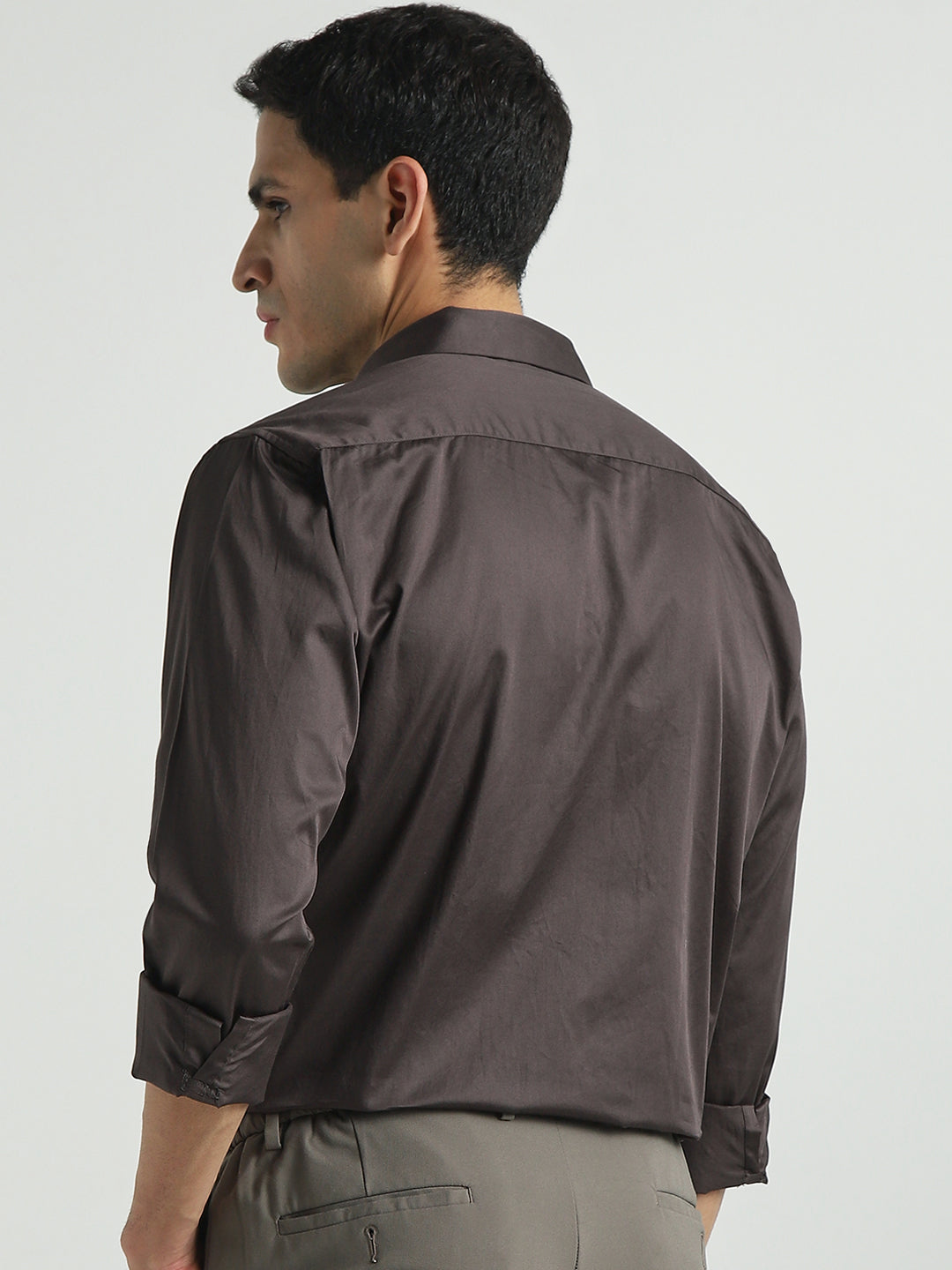 Men's Classic Brown Shirt