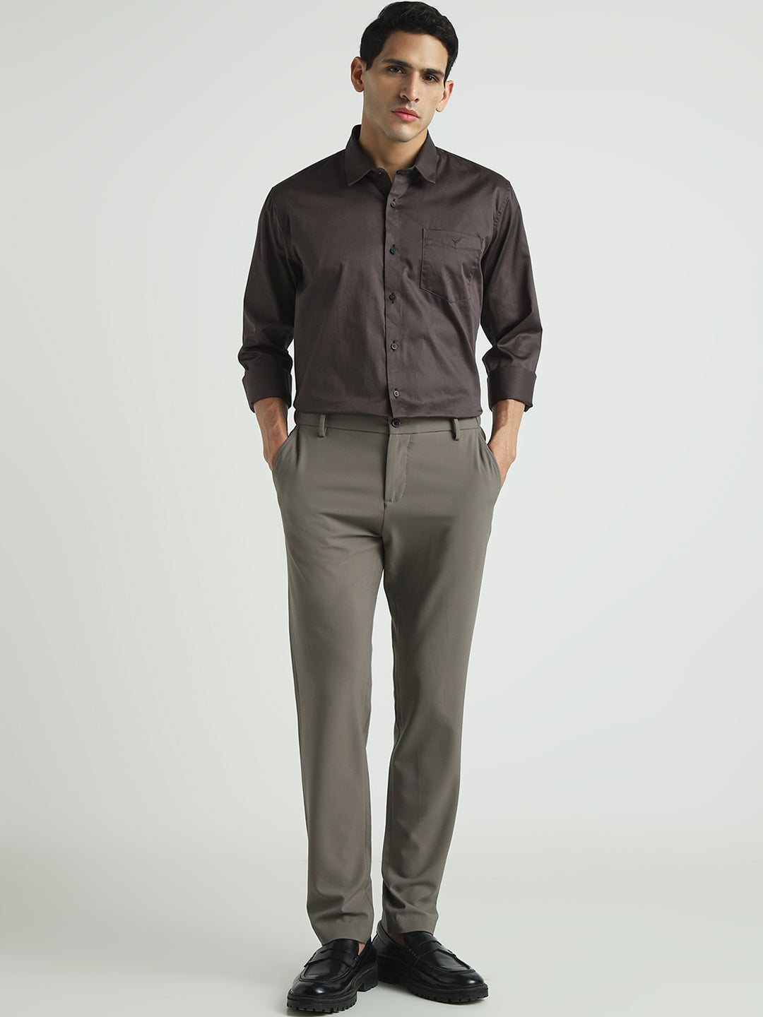 Men's Classic Brown Shirt