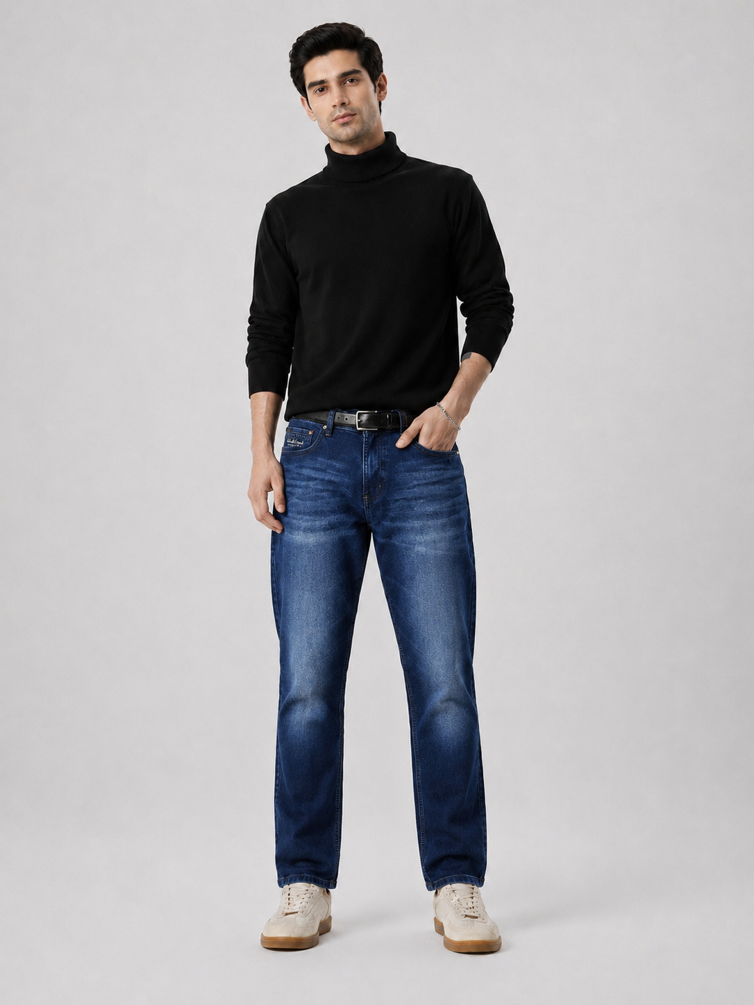 Dark Indigo Ankle Length Jeans