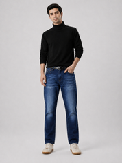 Dark Indigo Ankle Length Jeans