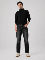 Men's Washed Black  Jeans