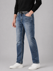 Men's Blue Washed Jeans