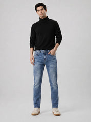 Men's Blue Washed Jeans