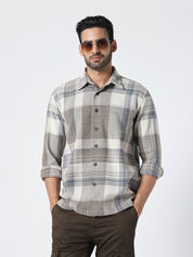 Men Regular Fit Checked Casual Shirt