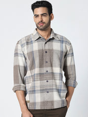 Men Regular Fit Checked Casual Shirt