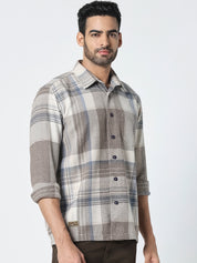 Men Regular Fit Checked Casual Shirt