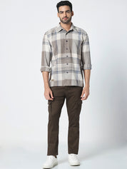 Men Regular Fit Checked Casual Shirt