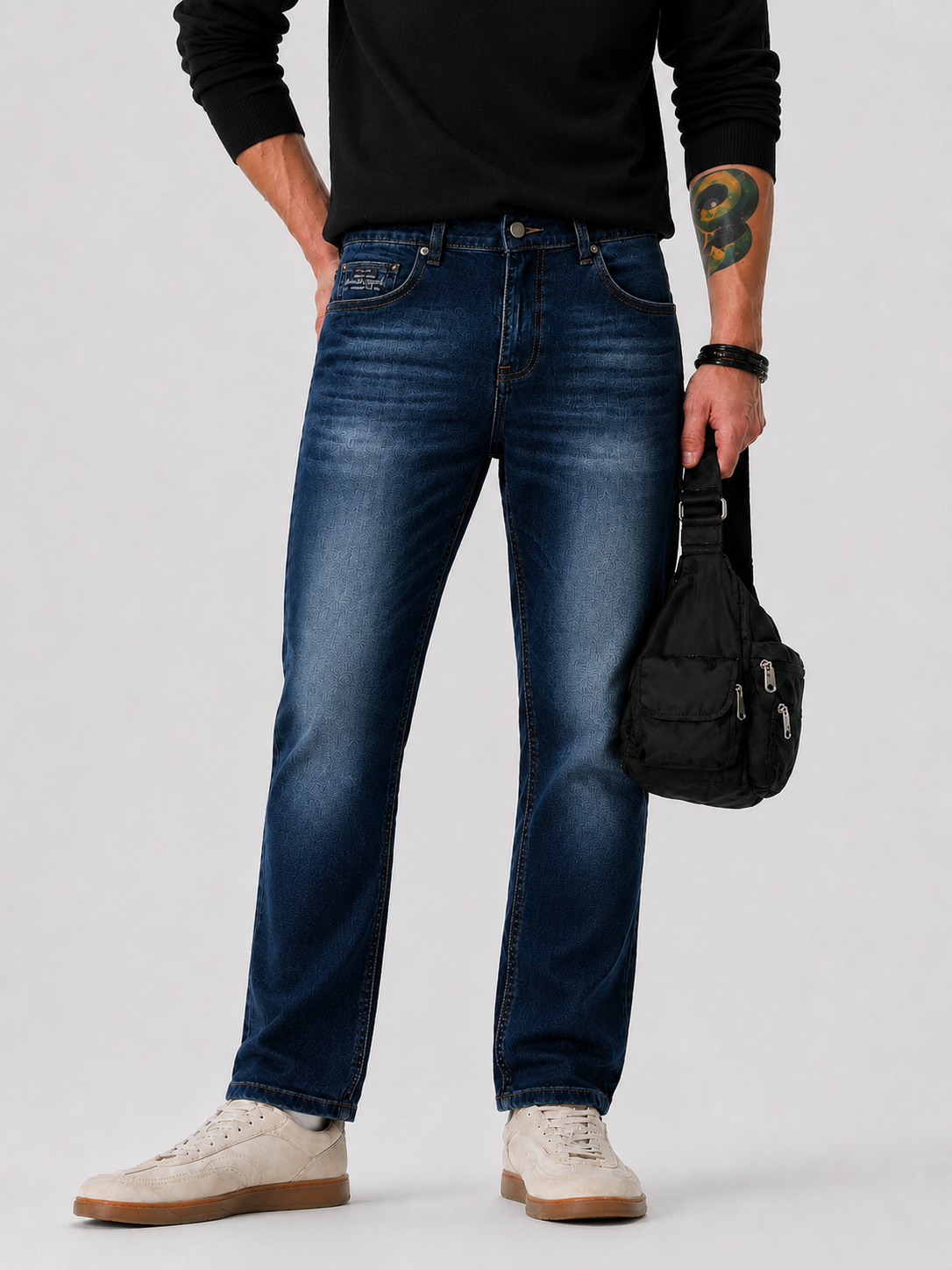 Dark Indigo Ankle Length Jeans