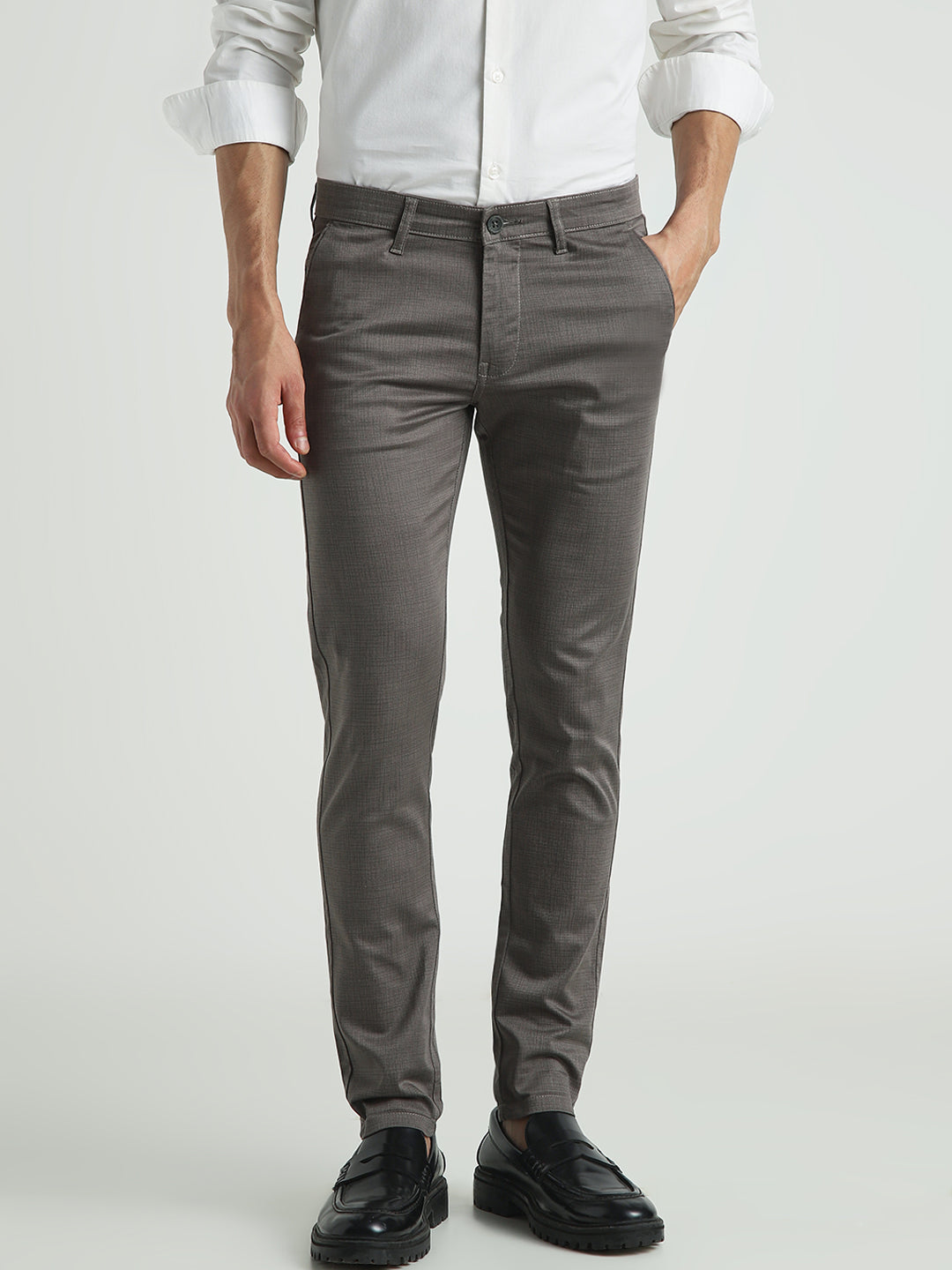 Men Slim Fit Formal Trousers