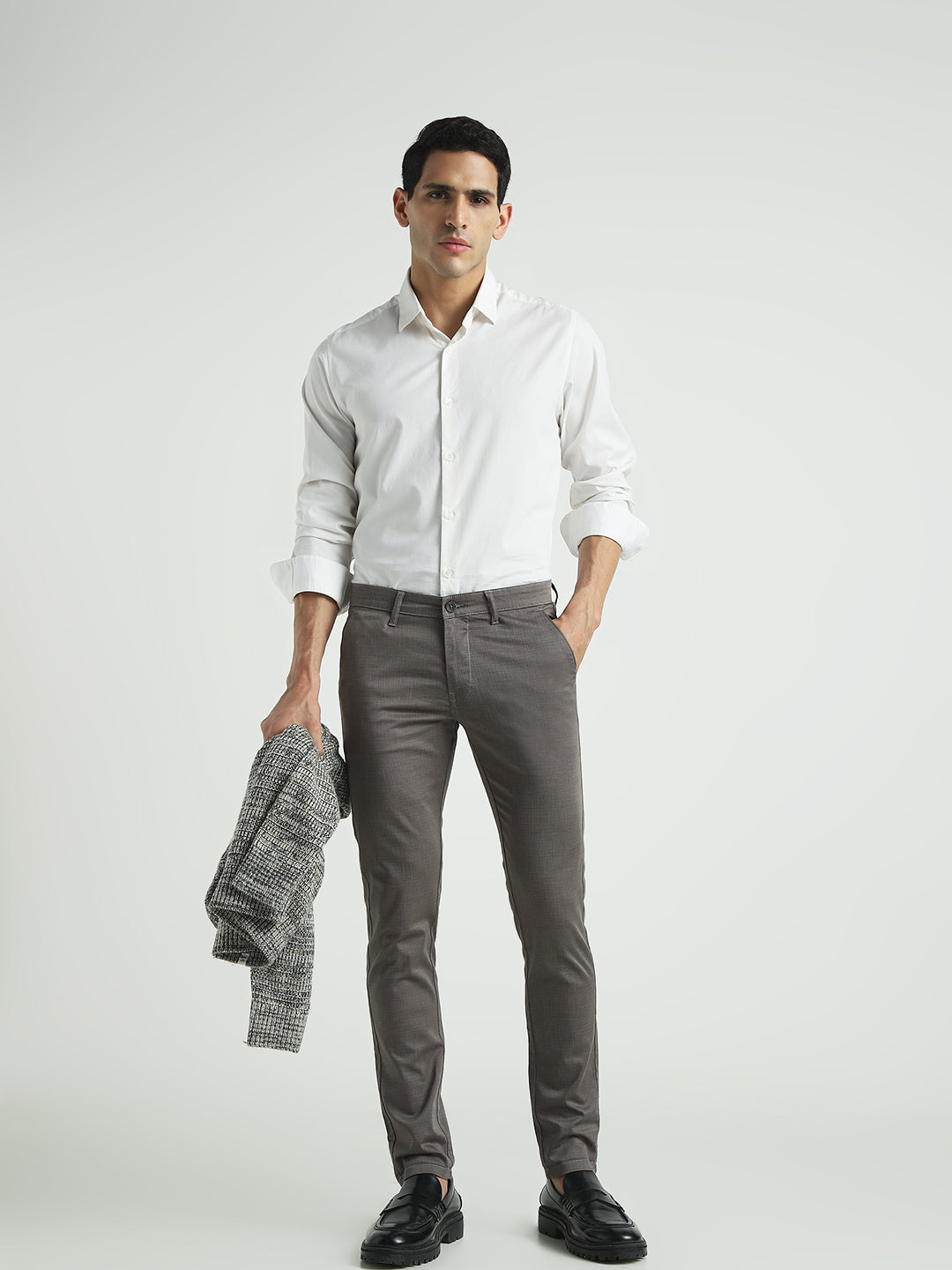 Men Slim Fit Formal Trousers
