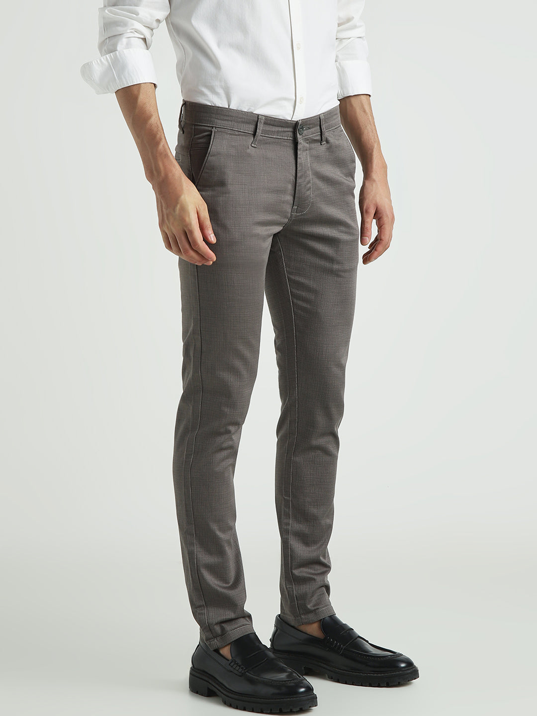 Men Slim Fit Formal Trousers