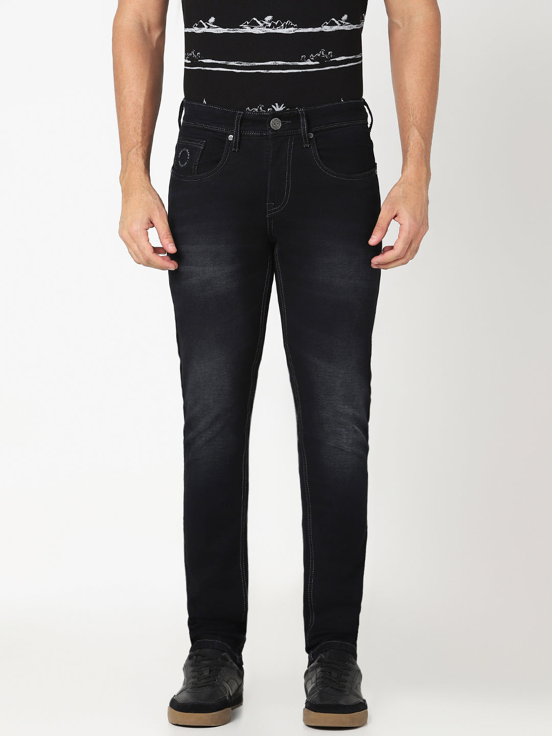Men’s Black Slim Fit Stretch  Jeans
