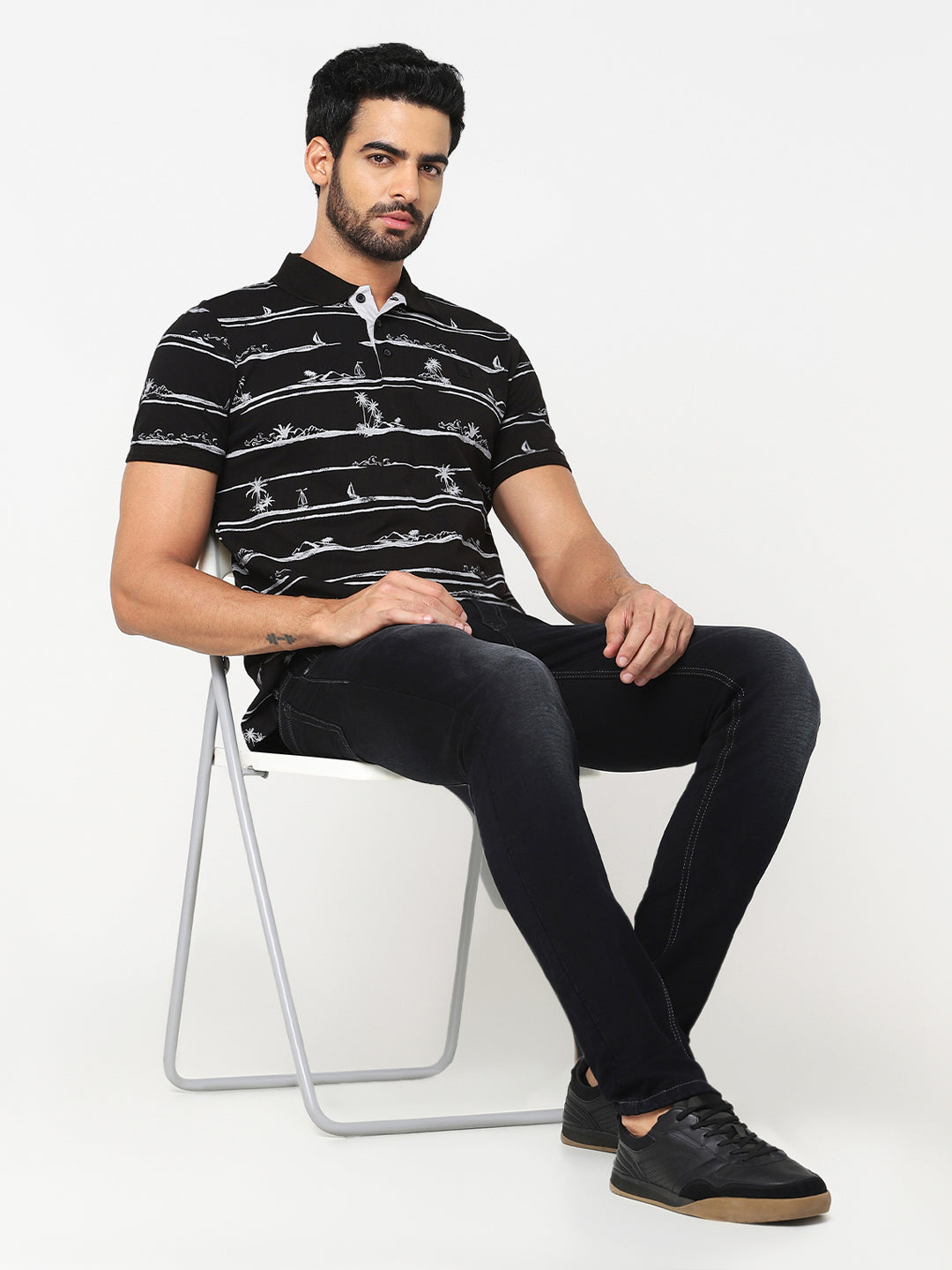 Men’s Black Slim Fit Stretch  Jeans