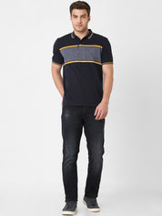 Dark Blue Mid Rise Slimfit Jeans
