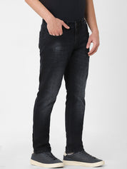 Dark Blue Mid Rise Slimfit Jeans
