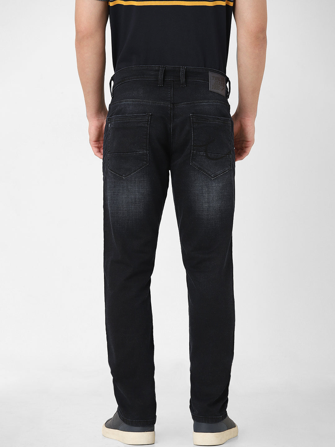 Dark Blue Mid Rise Slimfit Jeans