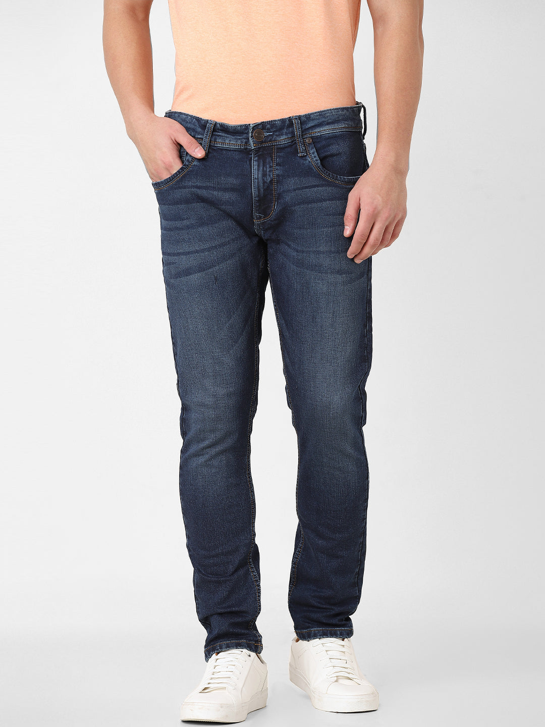 Medium Blue Low Rise Jeans