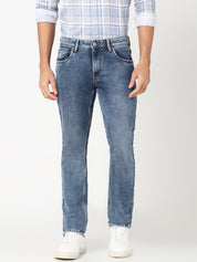 Men’s Mid-Blue Straight Fit  Jeans