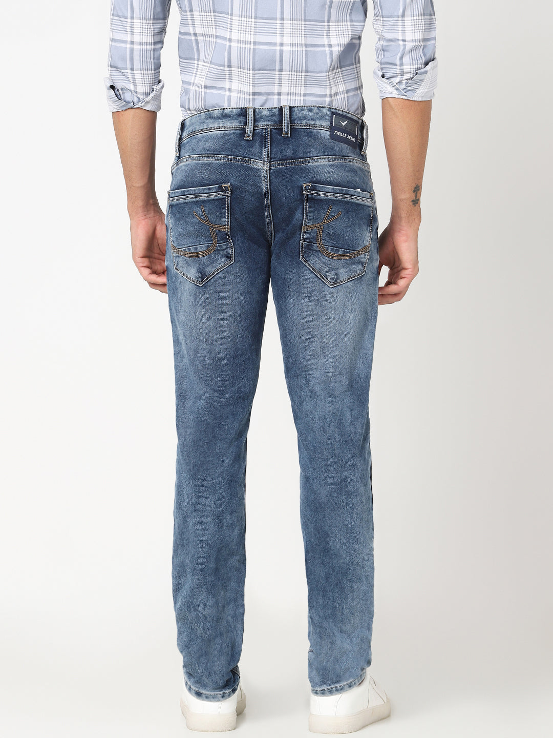 Men’s Mid-Blue Straight Fit  Jeans