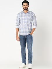 Men’s Mid-Blue Straight Fit  Jeans