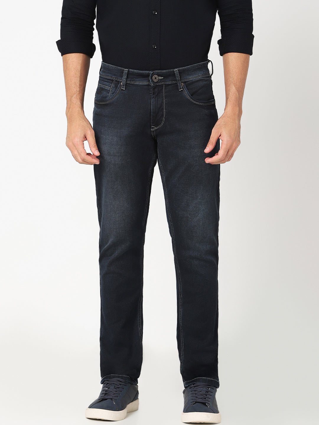 Men’s Dark Blue Straight Fit  Jeans