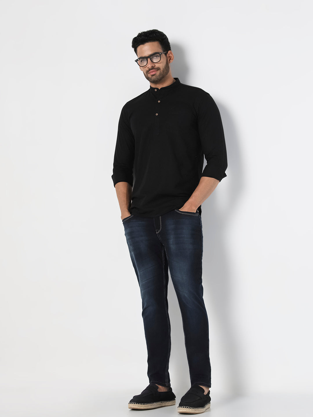 Men’s Dark Indigo Slim Fit Stretch  Jeans