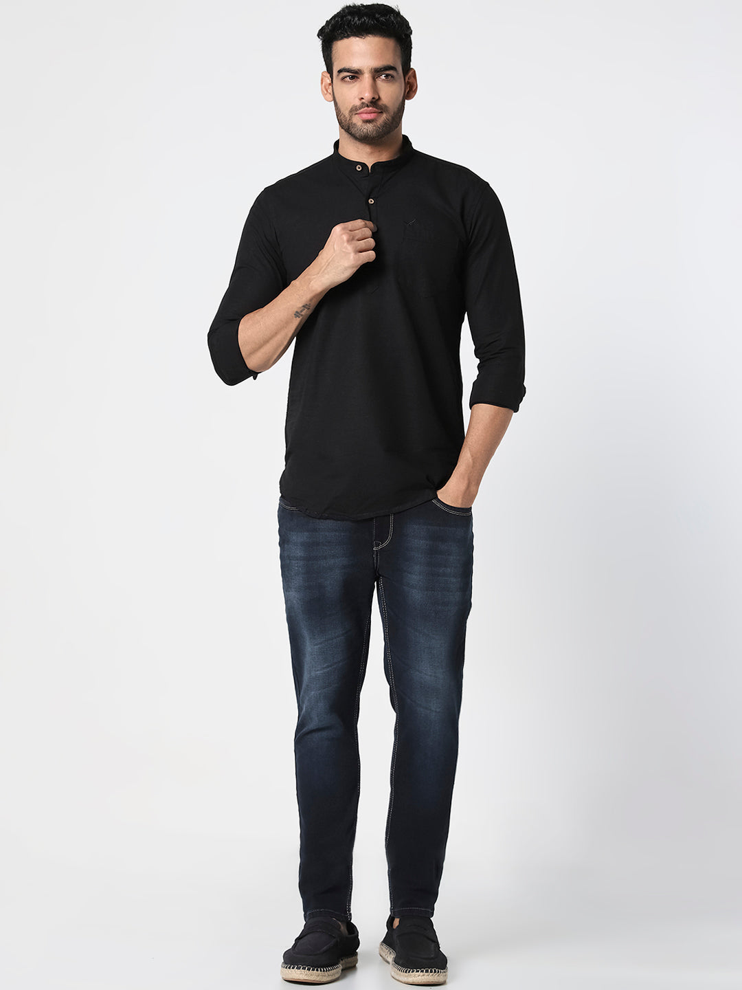 Men’s Dark Indigo Slim Fit Stretch  Jeans